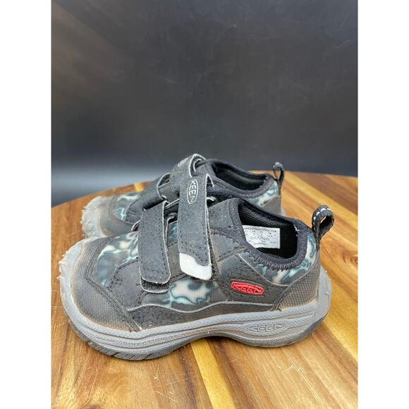 Keen Boys Size 6 (EU 22) Speed Hound Black Camo Hiking Hook & Loop Sneakers - Picture 5 of 10